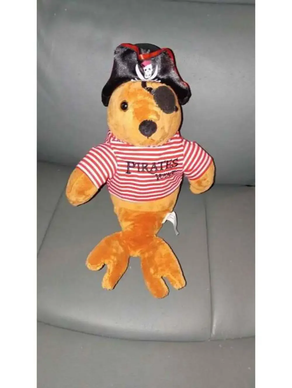 New Plush Pirate Sea Lion Stuffed Animal Toy